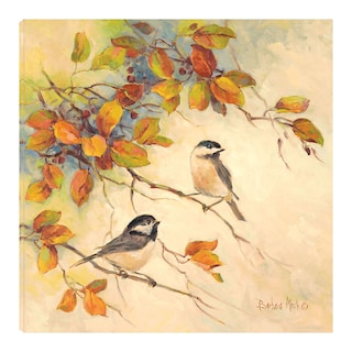 Foto 1 | Foto 1 | Cuadro Decorativo Fine Art TJ 'Aves de Otoño II' de Barbara Mock 94 x 94 cm