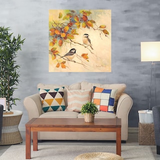 Foto 2 | Foto 2 | Cuadro Decorativo Fine Art TJ 'Aves de Otoño II' de Barbara Mock 94 x 94 cm