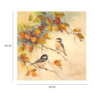 Foto 8 | Foto 8 | Cuadro Decorativo Fine Art TJ 'Aves de Otoño II' de Barbara Mock 94 x 94 cm