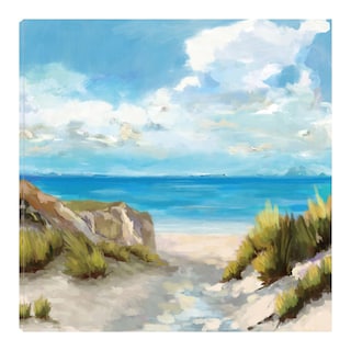 Foto 1 | Foto 1 | Cuadro Decorativo Fine Art TJ 'Arena y Mar' de Carson Lyons 94 x 94 cm