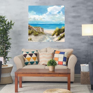 Foto 2 | Foto 2 | Cuadro Decorativo Fine Art TJ 'Arena y Mar' de Carson Lyons 94 x 94 cm