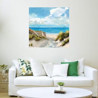 Foto 3 | Foto 3 | Cuadro Decorativo Fine Art TJ 'Arena y Mar' de Carson Lyons 94 x 94 cm