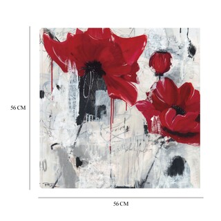 Foto 8 | Foto 8 | Cuadro Decorativo Fine Art TJ 'Amor Amapola' de Pamela K. Beer 56 x 56 cm
