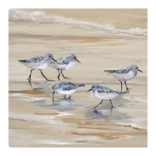Foto 1 | Foto 1 | Cuadro Decorativo - Andarríos En Playa Ii Ámbar - Fine Art Tj 94 X 94 cm