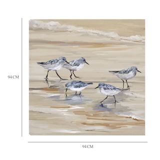 Foto 8 | Foto 8 | Cuadro Decorativo - Andarríos En Playa Ii Ámbar - Fine Art Tj 94 X 94 cm