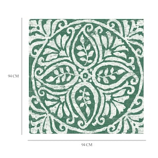 Foto 8 | Foto 8 | Cuadro Decorativo - Azulejo Verde Oscuro Amadora Iv - Wild Apple Portfolio - Arte Moderno - Impresión En Lienzo - Fine Art Tj