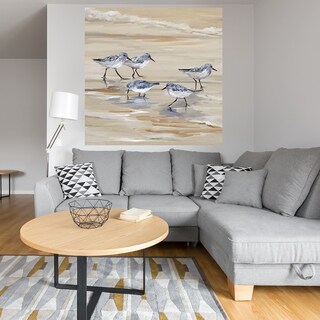 Foto 4 | Foto 4 | Cuadro Decorativo - Andarríos En Playa Ii Ámbar Fine Art Tj 122 X 122 cm