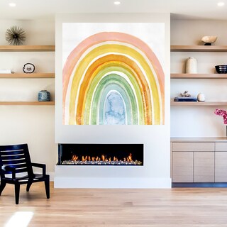 Foto 5 | Foto 5 | Cuadro Decorativo Fine Art TJ 'Arcoíris Acuarela' de Studio Arts 94 x 94 cm