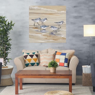 Foto 2 | Foto 2 | Cuadro Decorativo - Andarríos En Playa Ii Ambar - Fine Art Tj 56 X 56 cm