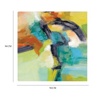 Foto 8 | Foto 8 | Cuadro Decorativo Fine Art TJ 'Arcoíris en el Asfalto' de Silvia Vassileva 94 x 94 cm