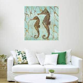 Foto 3 | Foto 3 | Cuadro Decorativo - Caballitos De Mar De Oro - Fine Art Tj - Heather Hayes - Arte Moderno - Impresión En Lienzo