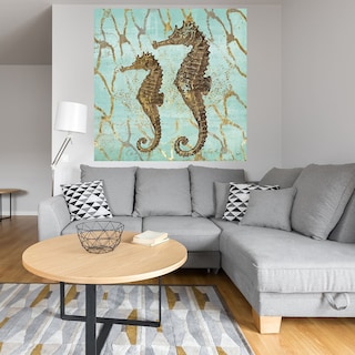 Foto 4 | Foto 4 | Cuadro Decorativo - Caballitos De Mar De Oro - Fine Art Tj - Heather Hayes - Arte Moderno - Impresión En Lienzo