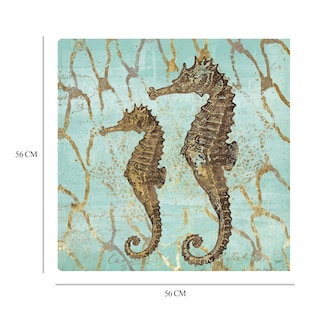 Foto 6 | Foto 6 | Cuadro Decorativo - Caballitos De Mar De Oro - Fine Art Tj - Heather Hayes - Arte Moderno - Impresión En Lienzo