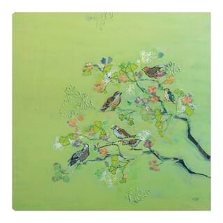 Foto 1 | Foto 1 | Cuadro Decorativo Fine Art TJ 'Canto de Pájaro' de Kellie Day 82 x 82 cm