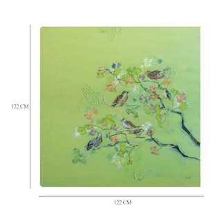 Foto 6 | Foto 6 | Cuadro Decorativo Fine Art Tj Canto de Pájaro Kellie Day Arte Animales Impresión en Lienzo