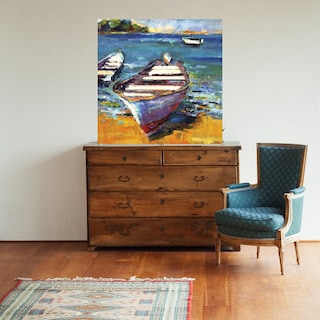 Foto 2 | Foto 2 | Cuadro Decorativo Fine Art TJ 'Bote' de Page Pearson Railsback 94 x 94 cm