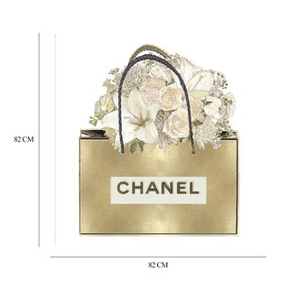 Foto 6 | Foto 6 | Cuadro Decorativo - Bolsa De Oro Con Ramo Floral - Madeline Blake - Arte Moderno - Impresión En Lienzo - Fine Art Tj