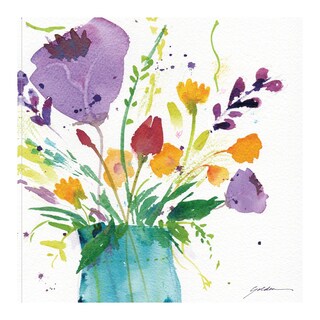 Foto 1 | Foto 1 | Cuadro Decorativo - Flores Brillantes - Sheila Golden - Arte Floral - Impresión En Lienzo - Fine Art Tj