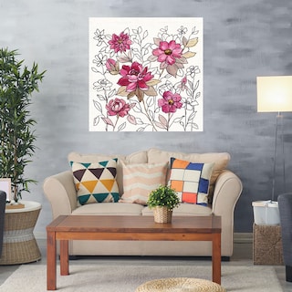 Foto 2 | Foto 2 | Cuadro Decorativo - Encaje De Flor Magenta I - Silvia Vassileva - Arte Floral - Impresión En Lienzo - Fine Art Tj