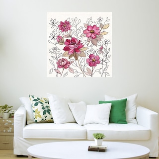 Foto 3 | Foto 3 | Cuadro Decorativo - Encaje De Flor Magenta I - Silvia Vassileva - Arte Floral - Impresión En Lienzo - Fine Art Tj