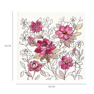 Foto 6 | Foto 6 | Cuadro Decorativo - Encaje De Flor Magenta I - Silvia Vassileva - Arte Floral - Impresión En Lienzo - Fine Art Tj