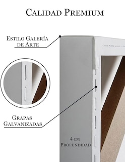 Foto 8 | Foto 8 | Cuadro Decorativo - Explora El Mundo Iii - Veronique Charron - Arte Abstracto - Impresión En Lienzo - Fine Art Tj