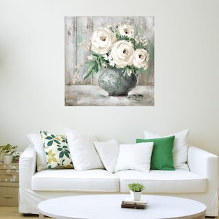 Foto 3 | Foto 3 | Cuadro Decorativo - Flor Blanca Y Sabia I - Willowbrook Fine Art - Arte Floral - Impresión En Lienzo - Fine Art Tj