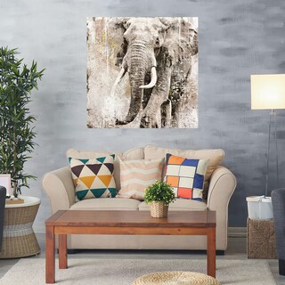 Foto 2 | Foto 2 | Cuadro Decorativo - Elefante De Retrato De Marfil - Heather Hayes - Arte Animales - Impresión En Lienzo - Fine Art Tj