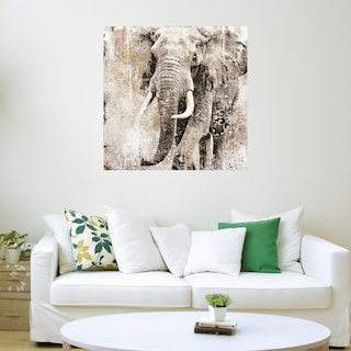 Foto 3 | Foto 3 | Cuadro Decorativo - Elefante De Retrato De Marfil - Heather Hayes - Arte Animales - Impresión En Lienzo - Fine Art Tj