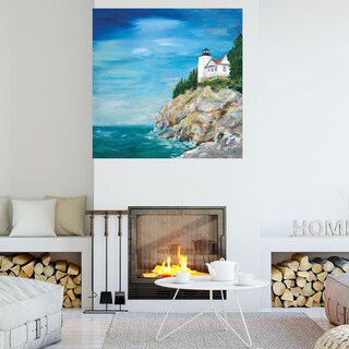 Foto 4 | Foto 4 | Cuadro Decorativo - Faro En La Costa Rocosa Ii - Julie Derice - Arte Costa - Impresión En Lienzo - Fine Art Tj