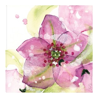 Foto 1 | Foto 1 | Cuadro Decorativo - Flor Rosa En La Nieve - Dawn Derman - Arte Abstracto - Impresión En Lienzo - Fine Art Tj