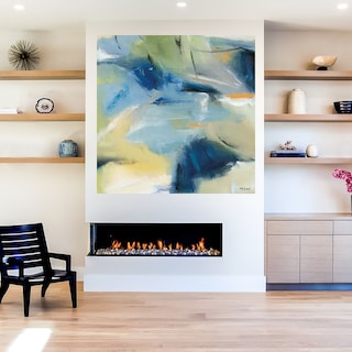 Foto 5 | Foto 5 | Cuadro Decorativo - Caos Azul - Michele Gort - Arte Abstracto - Impresión En Lienzo - Fine Art Tj