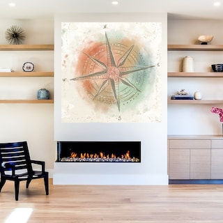 Foto 5 | Foto 5 | Cuadro Decorativo - Explora El Mundo Ii - Veronique Charron - Arte Abstracto - Impresión En Lienzo - Fine Art Tj