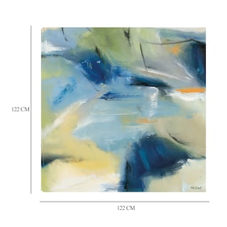 Foto 6 | Foto 6 | Cuadro Decorativo - Caos Azul - Michele Gort - Arte Abstracto - Impresión En Lienzo - Fine Art Tj