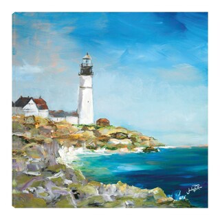 Foto 1 | Foto 1 | Cuadro Decorativo - Faro En La Costa Rocosa I - Julie Derice - Arte Costa - Impresión En Lienzo - Fine Art Tj