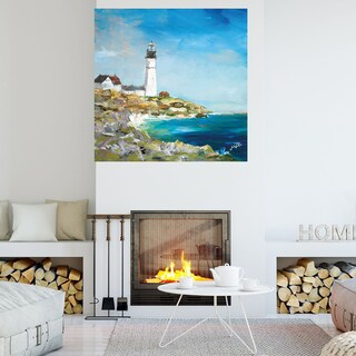 Foto 4 | Foto 4 | Cuadro Decorativo - Faro En La Costa Rocosa I - Julie Derice - Arte Costa - Impresión En Lienzo - Fine Art Tj