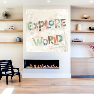 Foto 5 | Foto 5 | Cuadro Decorativo - Explora El Mundo Iv - Veronique Charron - Arte Frases - Impresión En Lienzo - Fine Art Tj