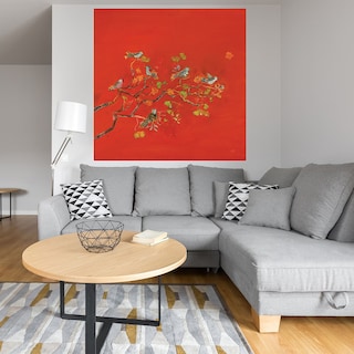 Foto 4 | Foto 4 | Cuadro Decorativo - Fiesta De Pájaros - Kellie Day - Arte Animales - Impresión En Lienzo - Fine Art Tj