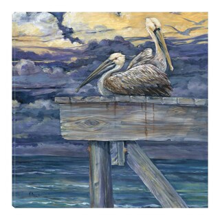 Foto 1 | Foto 1 | Cuadro Decorativo Fine Art Tj Muelle Pelícano Paul Brent Arte Animales Impresión en Lienzo