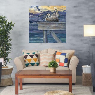 Foto 2 | Foto 2 | Cuadro Decorativo Fine Art Tj Muelle Pelícano Paul Brent Arte Animales Impresión en Lienzo