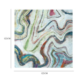 Foto 6 | Foto 6 | Cuadro Decorativo - Mármol De Arcoíris Ii - Heather Hayes - Arte Abstracto - Impresión En Lienzo - Fine Art Tj