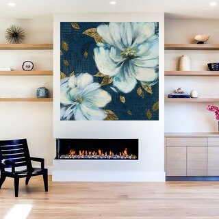 Foto 5 | Foto 5 | Cuadro Decorativo Fine Art TJ 'Jardín Azul y Oro I' de Heather Hayes 122 x 122 cm