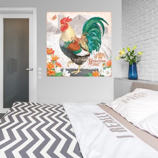 Foto 3 | Foto 3 | Cuadro Decorativo Fine Art TJ 'Gallo Esmeralda' de Beth Grove 122 x 122 cm