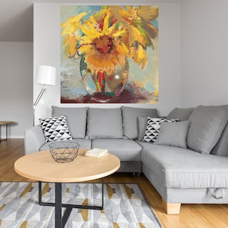 Foto 4 | Foto 4 | Cuadro Decorativo - Girasoles En Agua - Beth Forst - Arte Moderno - Impresión En Lienzo - Fine Art Tj