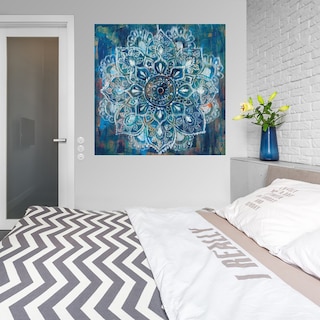 Foto 3 | Foto 3 | Cuadro Decorativo - Mandala En Azul Ii - Danhui Nai - Arte Abstracto - Impresión En Lienzo - Fine Art Tj
