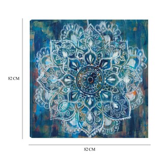 Foto 6 | Foto 6 | Cuadro Decorativo - Mandala En Azul Ii - Danhui Nai - Arte Abstracto - Impresión En Lienzo - Fine Art Tj