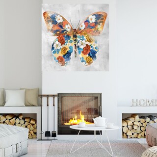 Foto 4 | Foto 4 | Cuadro Decorativo - Flores De Mariposa I - Studio Arts - Arte Moderno - Impresión En Lienzo - Fine Art Tj