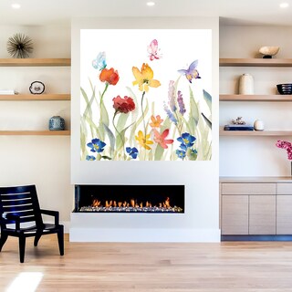 Foto 5 | Foto 5 | Cuadro Decorativo - Flores Y Mariposas - Wild Apple Portfolio - Arte Moderno - Impresión En Lienzo - Fine Art Tj