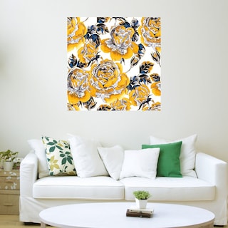 Foto 3 | Foto 3 | Cuadro Decorativo - Jardín Dorado - Belle Maison - Arte Moderno - Impresión En Lienzo - Fine Art Tj