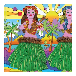 Foto 1 | Foto 1 | Cuadro Decorativo - Fine Art Tj - Juguete de Chica Hula - Howie Green - Arte Moderno - Impresión En Lienzo